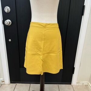 Yellow Zara basic collection skirt